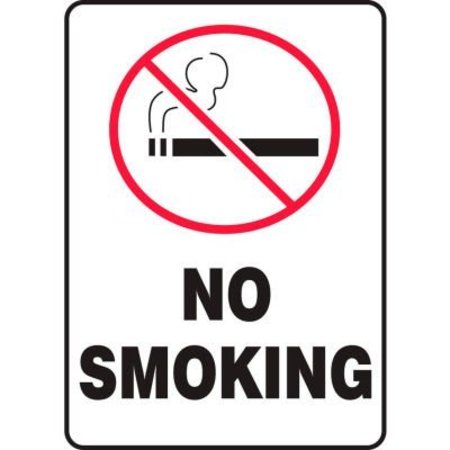 ACCUFORM Accuform No Smoking Graphic Sign, 10inW x 14inH, Aluminum MSMK919VA